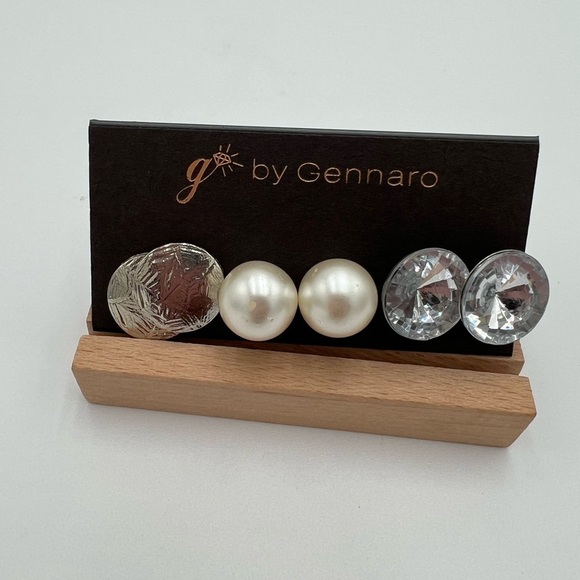 Gennaro 3 Pair Earrings Set NWT - Picture 4 of 5